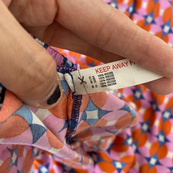 Anthropologie Orange and Pink Pajama Set - Picture 9 of 10